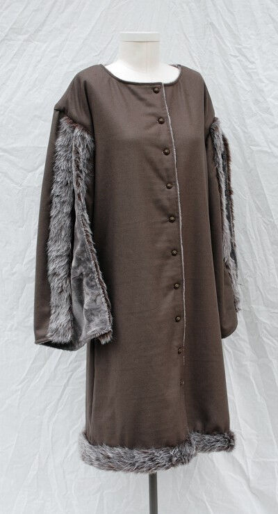 Faux Fur Lined Wool Tunic